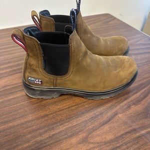 Ariat Brown and Black Chelsea Boots with Elastic Panels